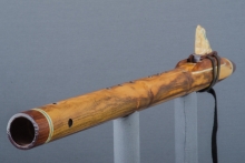Texas Ebony Native American Flute, Minor, Low D-3, #J34F (5)